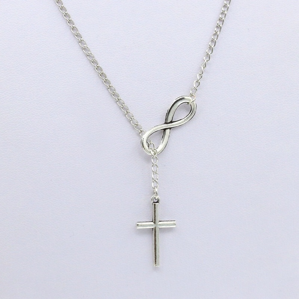 Infinity/Cross Necklace - Picture 2 of 6